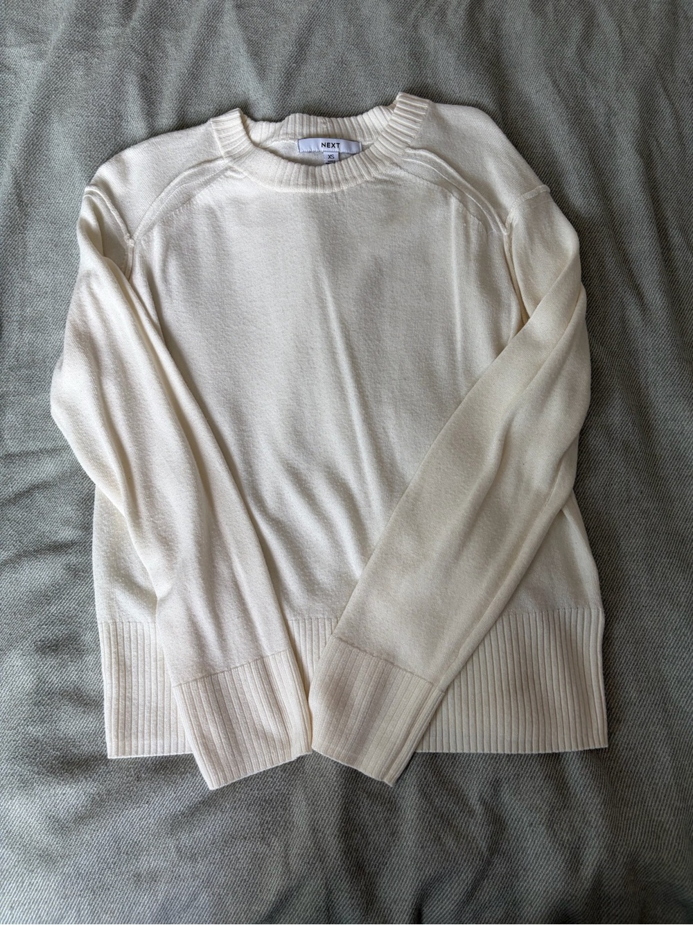 NEXT Cream Crewneck Lightweight Sweater